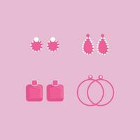 Barbie Earrings Set vector