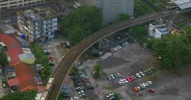 Overground railway in Kuala Lumpur, Malaysia video