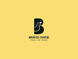 bird letter logo vector