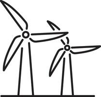 vector wind mill. saving power. modern technology for saving energy vector illustration on white background.