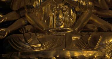 budista estatua de quan a.m en bai dinh templo, Vietnam video