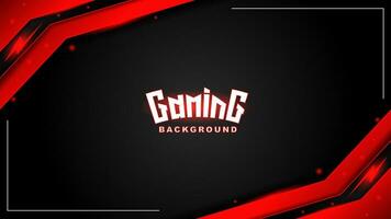 Red and black gaming background with red light. Vector illustration