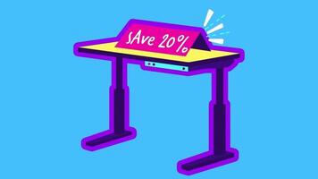 sale for your product in blue background video