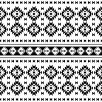 Tribal seamless vector texture. Ethnic style geometric abstract pattern. Design for textile and embroidery. Black and white color.