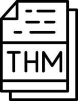 thm vector icono diseño