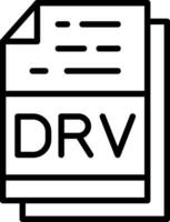 Drv File Format Vector Icon Design