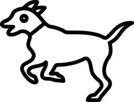 diseño de icono de vector de perro