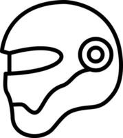 diseño de icono de vector de casco