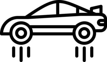 Flying car Vector Icon Design