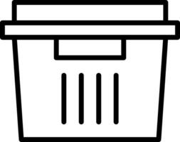 Food Container Vector Icon Design