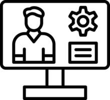 Content management system Vector Icon Design