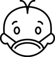 Face mask Vector Icon Design