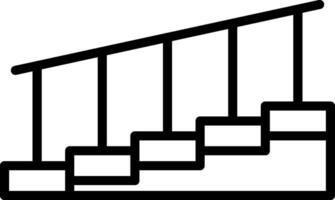 diseño de icono de vector de escaleras