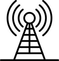 Radio antenna Vector Icon Design