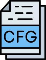 Cfg File Format Vector Icon Design