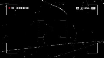 Camera recording screen overlay. Camera recording overlay on black background. Recording frame, screen Recording, Recording effect and live Recording. Full HD video