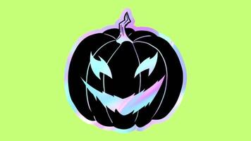 2d Halloween concetto animazione video