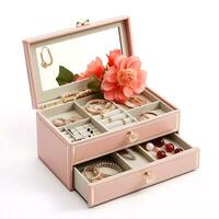 Jewelry Organizer Boxes for Women and Girls for Earring Ring Necklace Bracelets photo