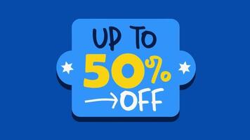 sale for your product in blue background video