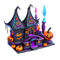 néon couleurs content Halloween conception, Halloween clipart, génératif ai png