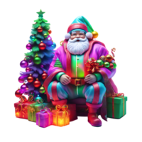 Santa Claus Clipart, Christmas Ornament, Generative AI png