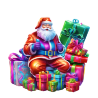 Santa claus Clip Art, Weihnachten Ornament, generativ ai png