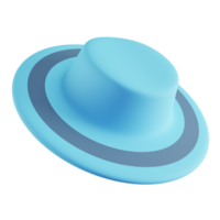 3d illustrazione di blu cappello png