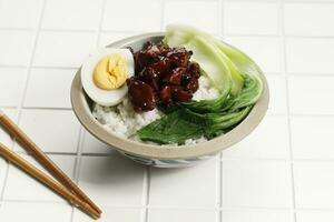 Taiwanese Lu Rou Fan Braised Pork Rice photo