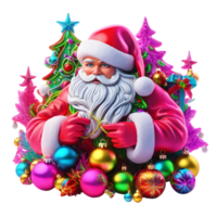 santa claus clipart, Natal ornamento, generativo ai png