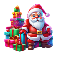 Santa claus Clip Art, Weihnachten Ornament, generativ ai png