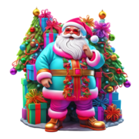 Père Noël claus clipart, Noël ornement, génératif ai png