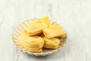 Peeled Fresh and Sweet Jackfruit or Nangka photo