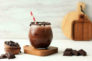 Iced Chocolate with Creamy Choco Sauce photo