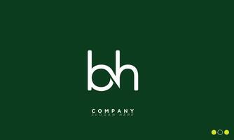 BH Alphabet letters Initials Monogram logo HB, B and H vector