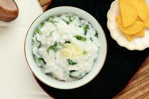 Nanakusa Gayu, Japanese Seven Herb Rice Porridge photo