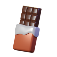 Chocolat bar avec rouge emballage png