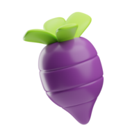 farming and harvest Beetroot 3d illustration png