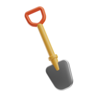 farming and harvest Shovel 3d illustration png