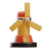 farming and harvest Windmill 3d illustration png