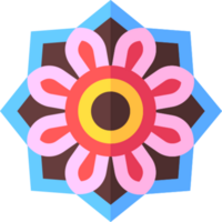 desenho de ícone de mandala png