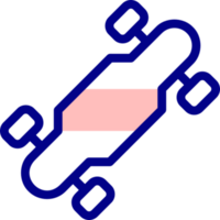 longue planche icône conception png