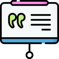 design de ícone de apresentação png