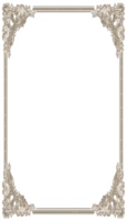 Floral Simple Frame Border PNG Transparent Background