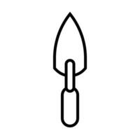 trowel icon in line style vector