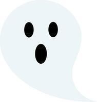 Ghost icon vector illustration for Halloween event celebration. Simple ghost icon that can be used as symbol, sign or decoration. Spirit phantom icon graphic resource for happy Halloween vector design