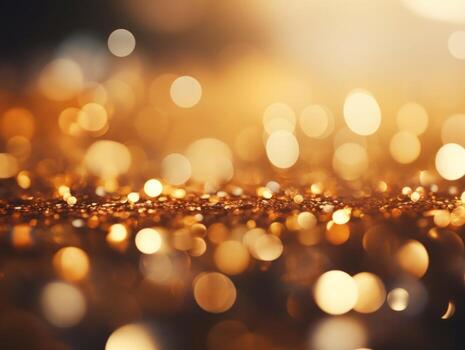 Christmas composition with bokeh background and copy space AI Generative photo