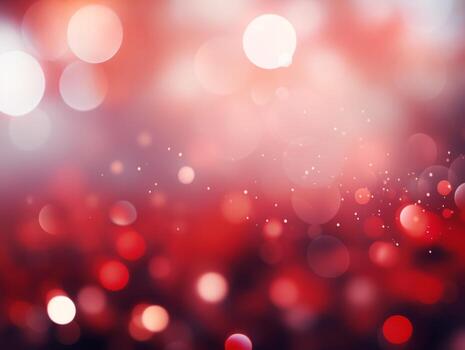 Christmas composition with bokeh background and copy space AI Generative photo