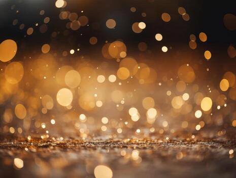 Christmas composition with bokeh background and copy space AI Generative photo