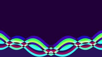 abstract colorful lines on dark background video