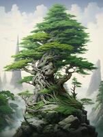 Tree of life in the nature, background wallpaper, photo